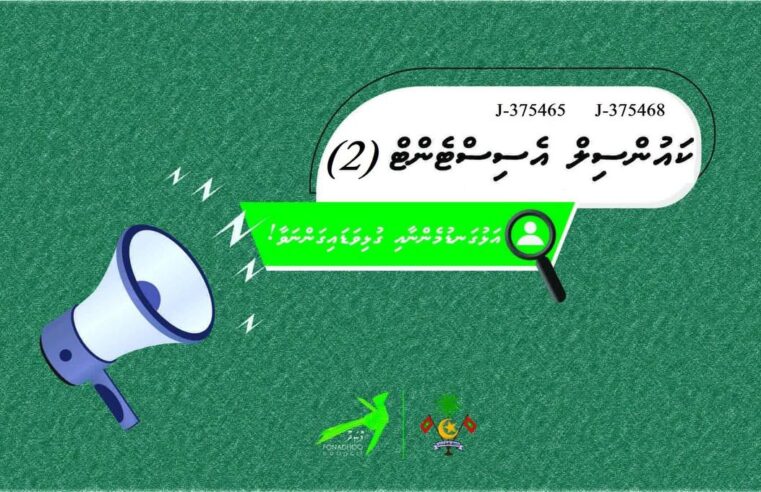 ވަޒީފާގެ ފުރުސަތު – ކައުންސިލް އެސިސްޓެންޓް